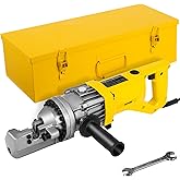 VEVOR Electric Rebar Cutter, 900W Portable Electric Hydraulic Rebar Cutter, Cutting up to 5/8 Inch #5 4-16mm Rebar within 3 Seconds,110V,with Easy to Carry Stainless Box