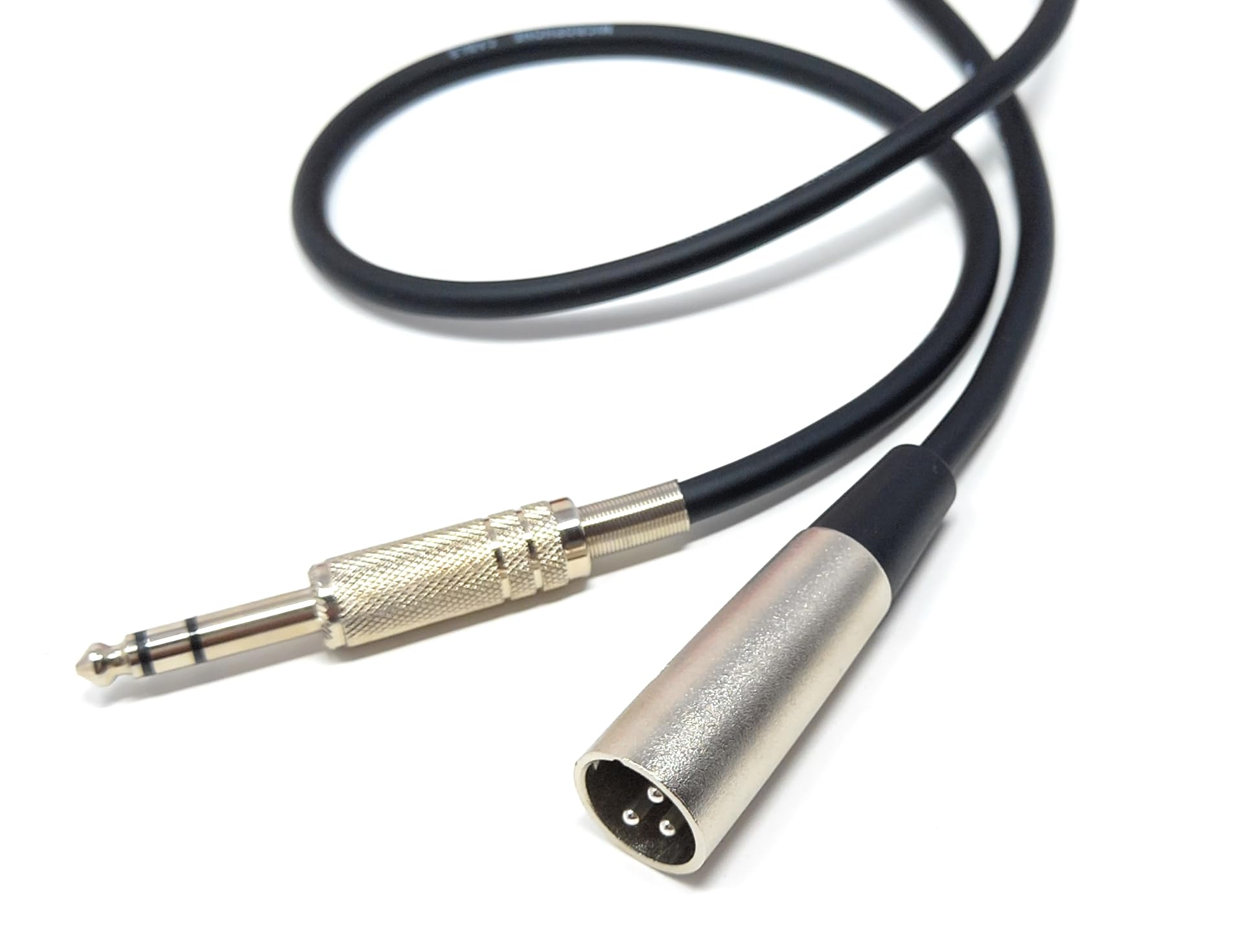 DRUT 10m Stereo 6.35mm Jack to XLR Male 3 Pin Screened, Balanced, Flexible Audio Cable XLR Male to 1/4 TRS Stereo Cord for Pro HiFi, Guitar, Music Instrument, Microphone Lead 33ft