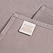 Chateau Easy-Care Cloth Dinner Napkins - Set of 12 Oversized (20 x 20 inches) - Gray