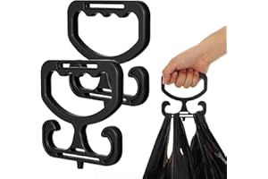 HPMJZ 2 PCS Grocery Bag Carrier Premium Multi Purpose Heavy Duty Grocery Bag Holder Each Holds Up to 90lbs Comfortable Grip for Carrying Shopping Bags Grocerys Bags Buckets More High Capacity