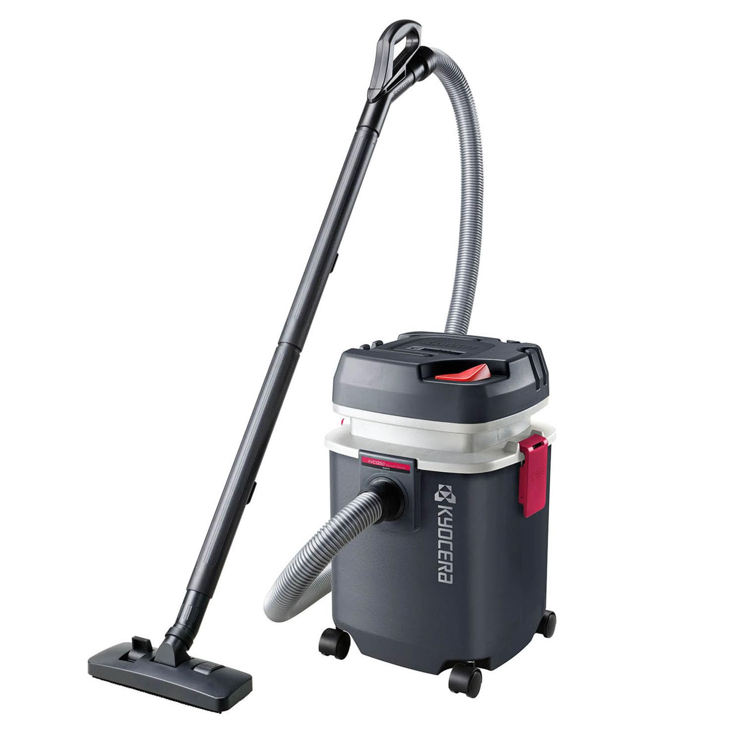 京セラ(Kyocera) 旧リョービ プロ用 集じん機 AVC1250 683451A ブラック 【吸込仕事率280Wでパワフルな吸引力】 乾湿両用 集じん容量 (乾燥)21L・(液体)18L ドレン付商品画像