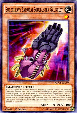 Yu-Gi-Oh! - Superheavy Samurai Soulbuster Gauntlet (CROS-EN009) - Crossed Souls - 1st Edition - Common