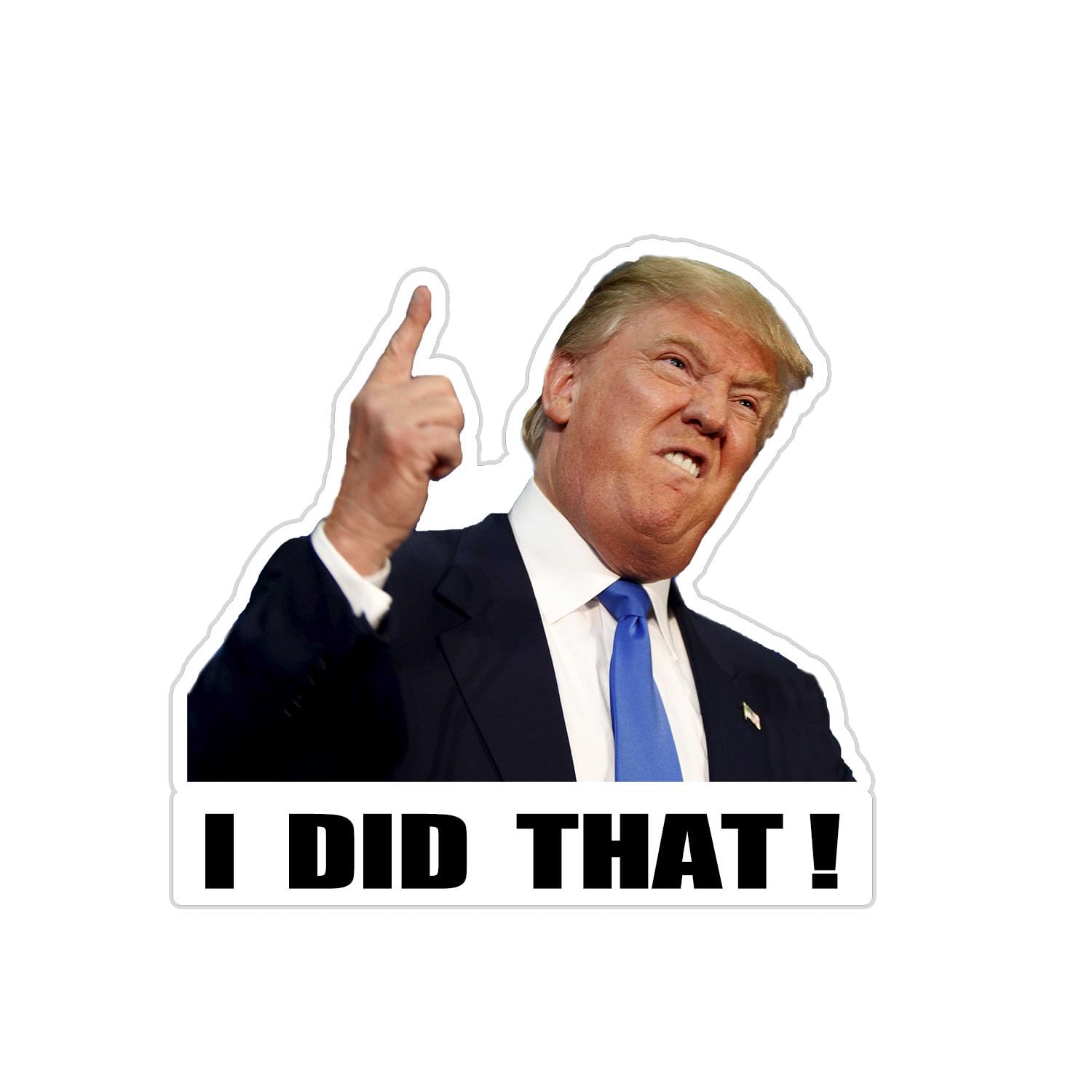 Photo 1 of 100Pcs Trump I Did That Stickers, Trump Merchandise, Anti-Trump Decals, Waterproof Car Bumper Stickers, Laptop Window Car Stickers