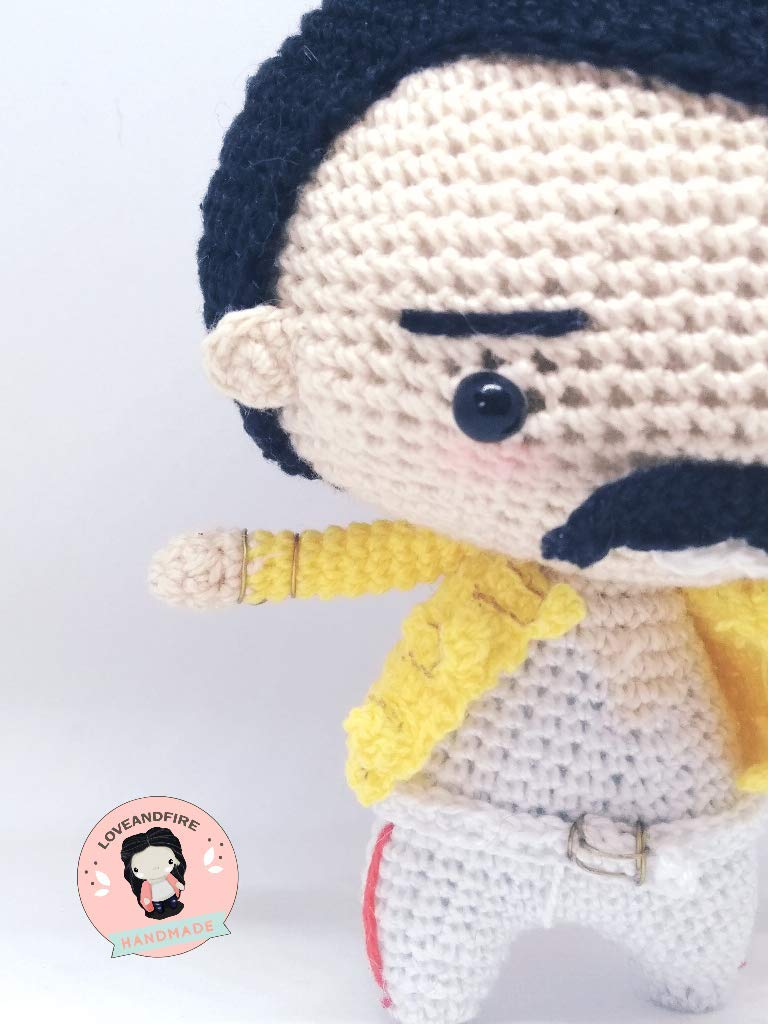 freddie mercury crochet doll pattern