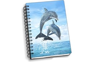 Artgame Dolphin Jumpers - 4" x 6" 3D Small Notebook