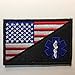 SpaceAuto USA American Flag w/ Star of Life EMT EMS Medic Paramedic Military Tactical Morale Badge Emblem Patch 3