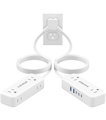 Extension Cord Flat Plug Saker Dual 5ft Flat Extension Cord With