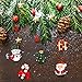ULTNICE 15pcs Miniature Christmas Accessories Resin Snowman Santa Claus Christmas Tree Candy Cane
