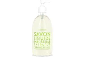LA COMPAGNIE DE PROVENCE Compagnie de Provence Savon de Marseille Extra Pure Liquid Soap - Fresh Verbena - 16.7 Fl Oz Glass Pump Bottle