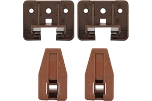 LONTAN DGSL01 Plastic Drawer Slides and Guides 2 Pack Drawer Replacement Part for Center Mount Cabinet Rails Plastic Guides for Dresser