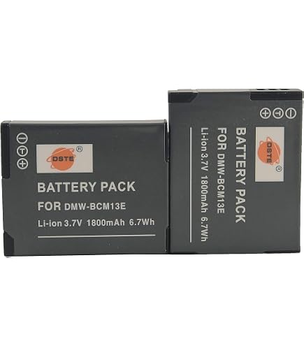 Kastar DMW-BCM13 Battery & Slim Charger Kit For Panasonic Lumix Cameras – 1800mAh