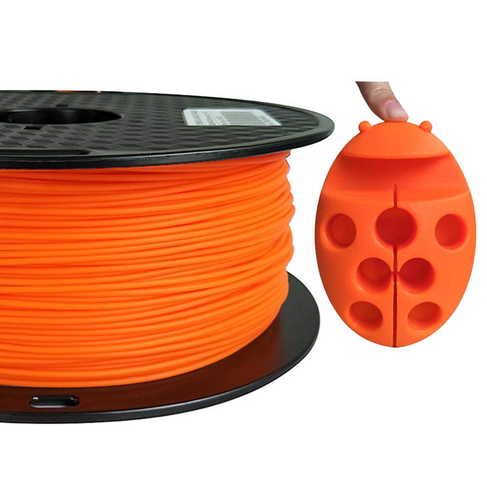 CC3D Max + Flame Orange PLA Filament 1.75 mm 1KG 3D Printer Filament 2.2LBS 3D Printing Materials Stronger Pro Plus PLA Orange Color