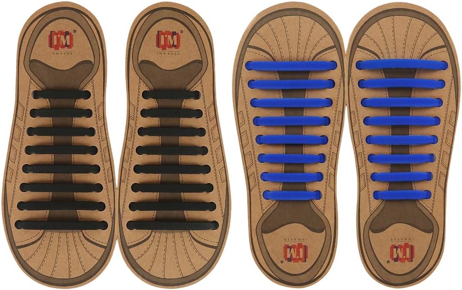 No Tie Shoelaces, Pack of 2, Elastic Shoe Laces for Kids and Adults