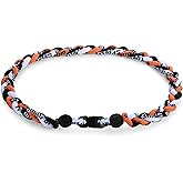 NUKAYAI Premium 18" Baseball Necklaces for Team Gifts Player Fans One/Multi-piece set Nylon Three Braided Rope Tornado Design Dark Softball Drip Sports Baseball Necklace