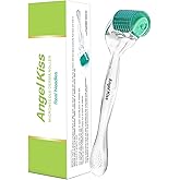 Derma Roller Titanium Real Needle 0.25mm - Angel Kiss 192 Individual Microneedling Roller with Case - Dermal Roller for Face - At Home Facial Skin Roller for Women Men