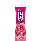 Durex Cherry Water- Based Personal Lubricant, Smooth & Gentle Flavoured Lube for Comfort, Massage & Condom Compatibility, 100