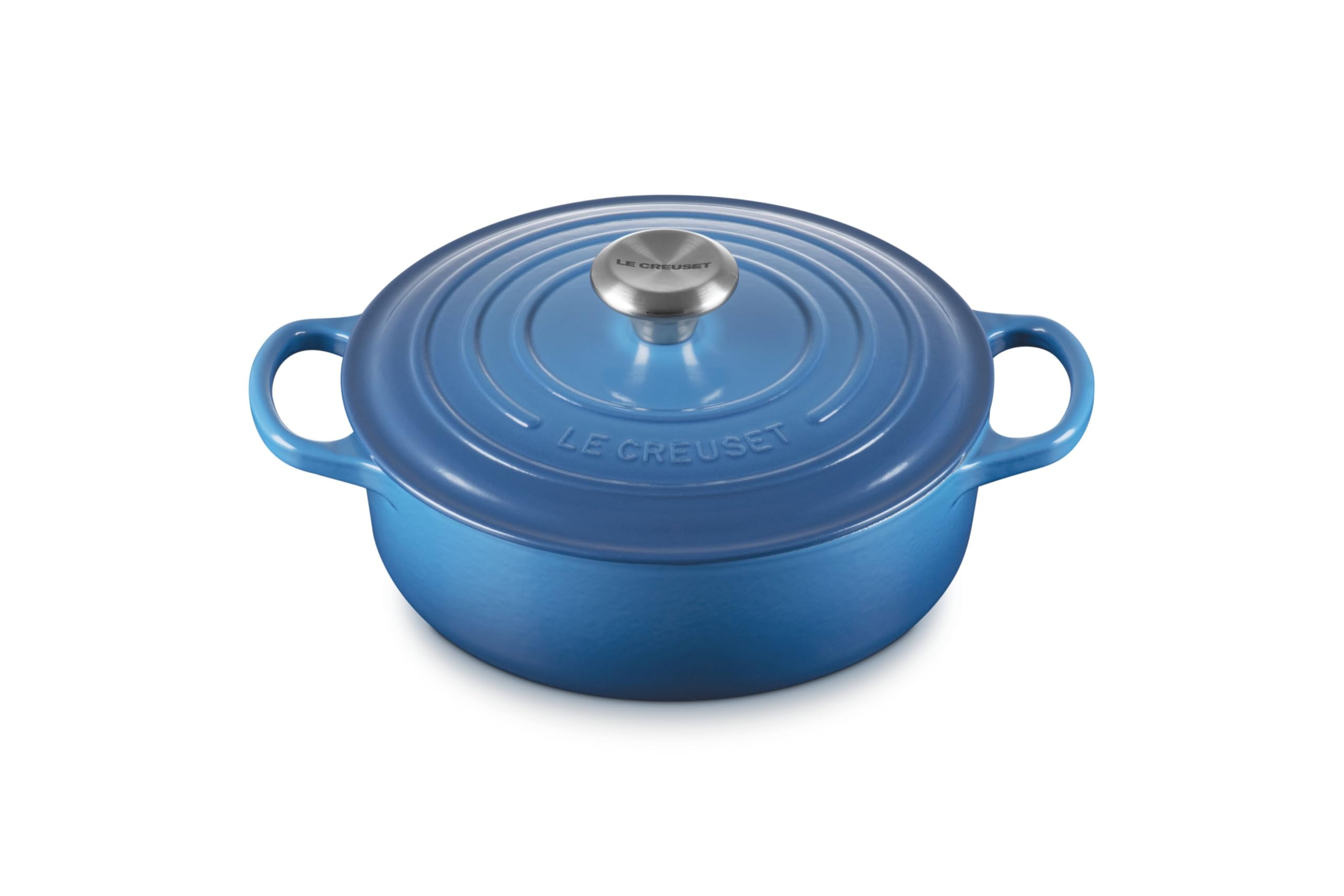 Le Creuset Enameled Cast Iron Round Wide Dutch Oven, 3.5 qt., Marseille