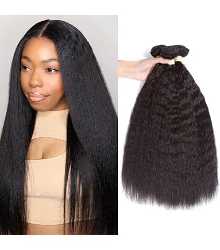 Amazon.com : Panse Hair 10A Kinky Straight 3 Bundles of  display picture 2