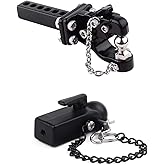 INJORA 1/10 Scale RC Accessories Tow Hook Drop Hitch Receiver,for RC Crawler Traxxas TRX4 Axial SCX10 90046(with Ball Buckle)