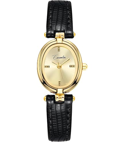 Floral-Shaped Creative Gold Quartz Watch Lightweight Leather Band Elegant Dress Gold Square Watch with Leather Strap | Meave & Ivy main image 4