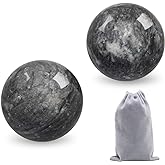 Coolrunner 2'' Marble Black Baoding Balls Chinese Health | Stress Relieve Hand Exercise Hand Massage Hand Balls
