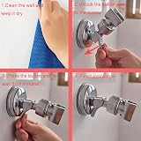 Cretty-Meet Adjustable Shower Head Holder Suction Cup Bracket Chrome view 4