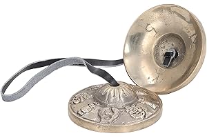 Generic Small Tibetan Tingsha Meditation Bell High Pitched Tone Clearing Negative Energy Mindfulness Brass Percussion Yoga