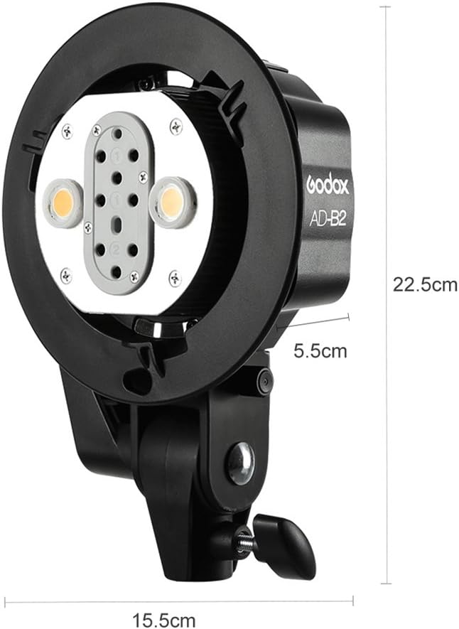 GODOX WITSTRO AD-B2 AD200 Dual Power Flash Head Bowens Mount Double Tube Light Head Bracket for AD200 Portable Flash Speedlite - Image 3