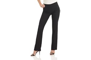 Rekucci Womens Ease into Comfort Stretchy Business Casual Bootcut Pull-On Everyday Office Pant in Regular/Tall/Petite Sizes