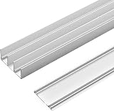 Decoranddecor Sliding Wardrobe Track Kit 1.2m Two Doors Ball Bearings view 6