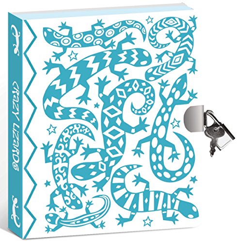 Peaceable Kingdom Crazy Lizard Color-In Shiny Foil Cover 6.25