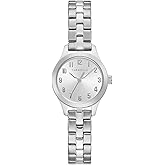 Caravelle by Bulova Ladies Classic 3 Hand Quartz Stainless Steel Watch, Arabic Markers, 30M WR