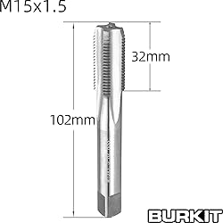 Burkit M15 X 1.5 Tap and Die Set, M15 x 1.5 Machine