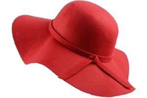 Urban CoCo Women's Foldable Wide Brim Felt Bowler Fedora Floopy Wool Hat