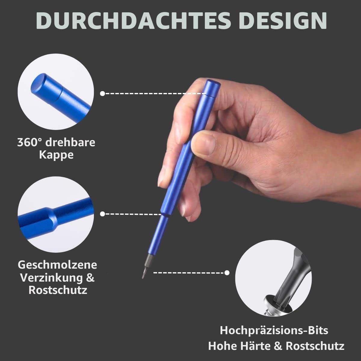 FANACAN Feinmechaniker Schraubendreher Set, Mini Werkzeug Set mit Torx T5 T6 T8 T9 T10, usw, Reparatur Kit für iphone, ipad, Macbook, Switch, PS4, PS5, Xbox, Laptop, Computer, PC, Brille, Uhren, usw 4