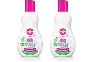 Dapple Baby Bottle Soap, Hypoallergenic Dish Soap for Baby Bottles, Powered by Plants, Travel Size, Lavender, 3 Fl Oz (Pack of 2)