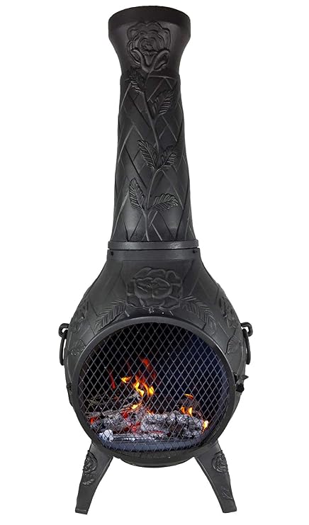 Fire Pits Outdoor Fireplaces The Blue Rooster Rose Chiminea