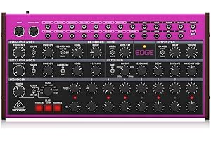 Behringer EDGE Analog Semi-Modular Percussion Synthesizer with 2 Oscillators, Multi-Mode Filter, Dual 8-Step Sequencer and 16-Voice Poly Chain