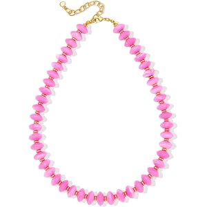 Zhuozatrfa Resin Chunky Beaded Necklace for Women,Vacation Jewelry | Acrylic Beads,Boho Summer Beach Handmade Jewelry,Trendy