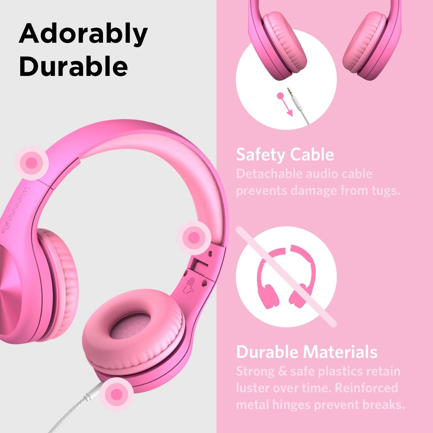LilGadgets Connect+ Pro Wired Kids Headphones, Designed with Kids' Comfort in Mind - Image 4
