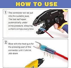 haisstronica 100pcs #10 Red Heat Shrink Fork