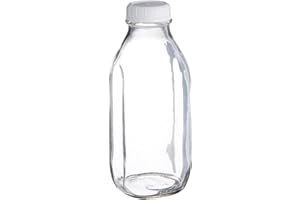 Libbey Glass Milk Bottle with Lid - 33.5 oz