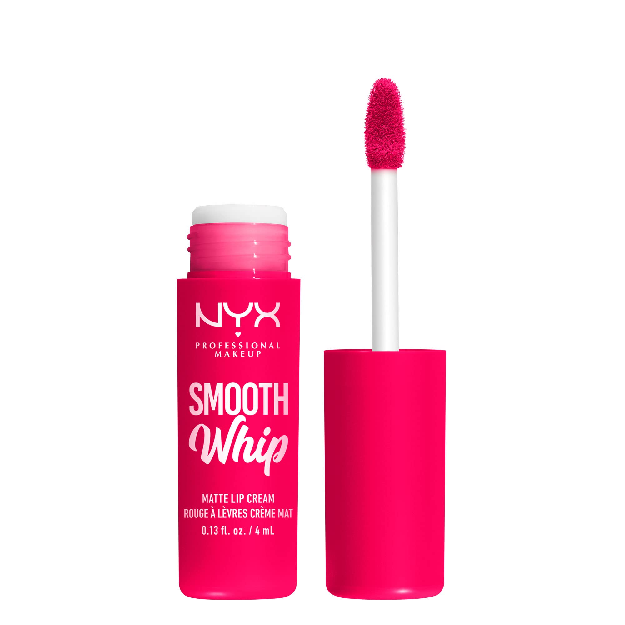 NYX Professional Makeup Liquid Lipstick, Matte Lip Cream, Ultra-Vibrant Shades, With Shea & Cocoa Butter, Smooth Whip, Shade: Pillow Fight — image 1