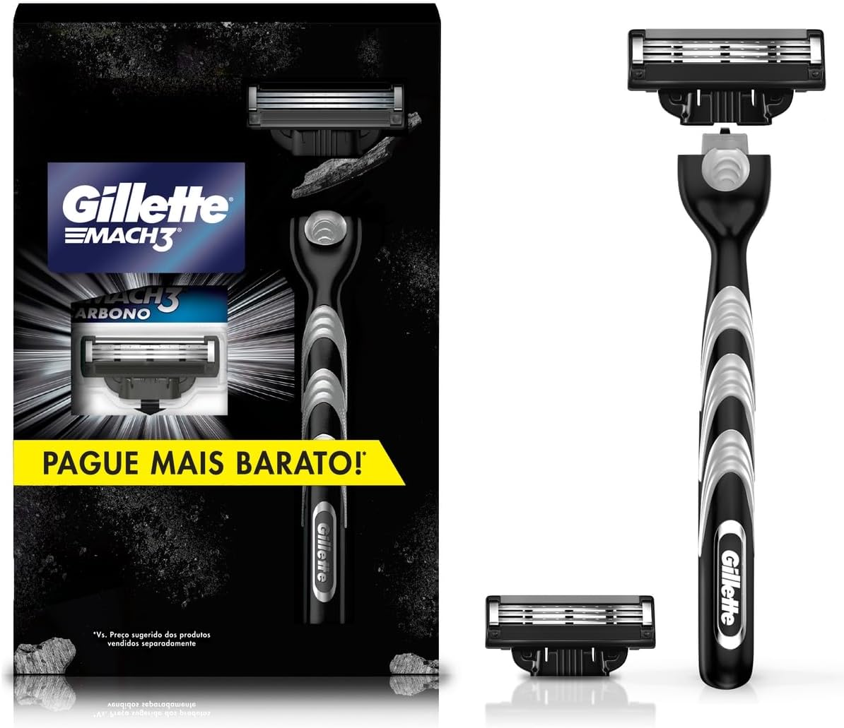 Kit Mach3 Carbono 1 Cabo + 2 Refis Preço Especial