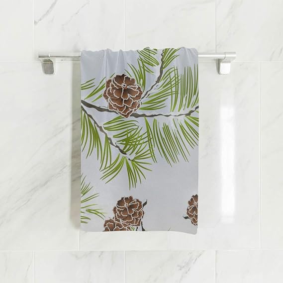 blueHUI Hand Towel Men Pine Cones Coniferous Evergreen Tree