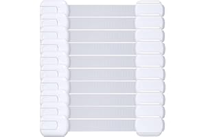 10 Pack Baby Proof Cabinet Locks, Child Safety Drawer Locks,Adjustable for Drawer Cupboard Refrigerator and Wardrobe Locks.