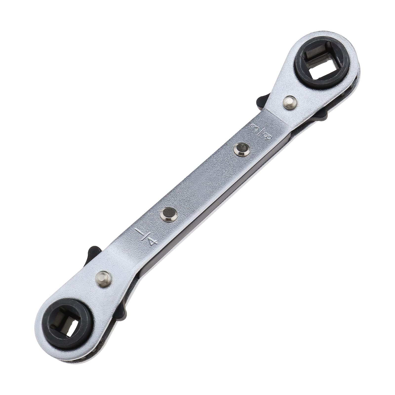 Create idea Square Ratchet Wrench 4-in-1 Reversible Spanner HVAC Maintenance Bend Wrench for Heating Air Conditioning Refrigeration Units Freezers Installation
