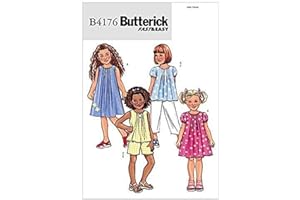 BUTTERICK PATTERNS B4176 Children's/Girls' Top, Dress, Shorts and Pants, Size 2-3-4-5