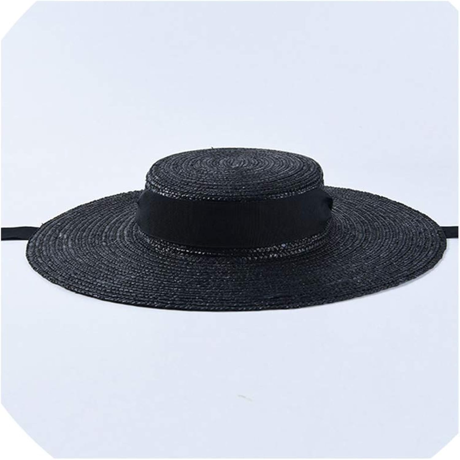 black boater hat womens