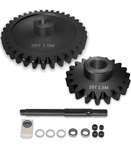 Amazon.com: VITAVON CNC 45# HD 1.5Mod 25/35T Pinion/Spur Gear